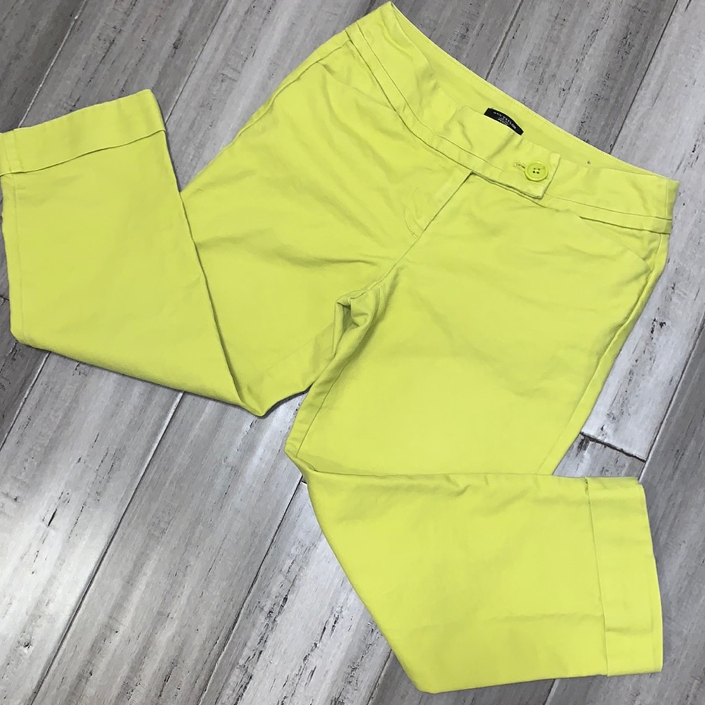 Women's Neon Yellow Cropped Pants Tjese Are Lime Green, That Is Why I Am Reposh!